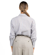 Camicia Oversize a Righe d'Ispirazione Maschile - Have One