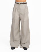 Pantaloni Palazzo a Vita Alta con Pinces - Weekend Max Mara