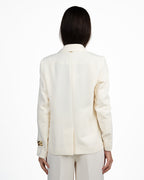 Blazer Monopetto Color Burro con Revers a Lancia - Twinset