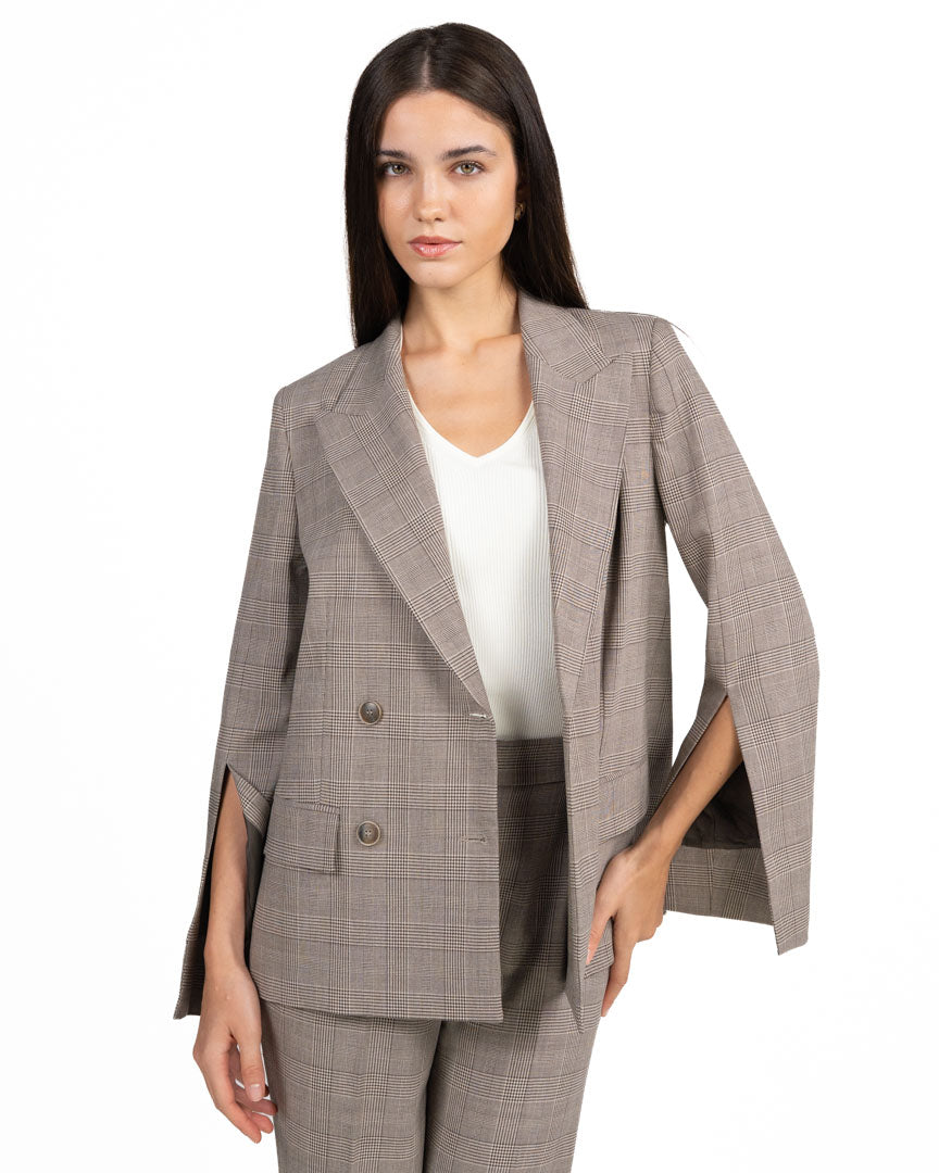 Blazer Doppio Petto Principe di Galles - Twinset
