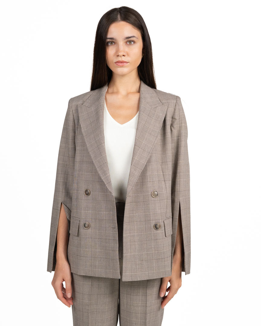 Blazer Doppio Petto Principe di Galles - Twinset