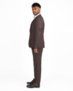Completo Elegante Slim Fit in Tessuto Fiammato color vino -  Antony Morato
