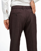 Completo Elegante Slim Fit in Tessuto Fiammato color vino -  Antony Morato