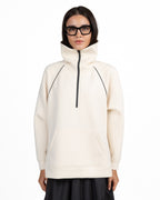 Felpa Scuba Oversize con Collo Alto e Mezza Zip - Weekend Max Mara
