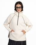 Felpa Scuba Oversize con Collo Alto e Mezza Zip - Weekend Max Mara
