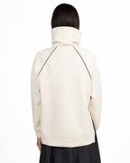 Felpa Scuba Oversize con Collo Alto e Mezza Zip - Weekend Max Mara