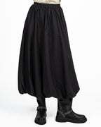 Gonna Midi a Palloncino con Elastico e Coulisse nera - Weekend Max Mara