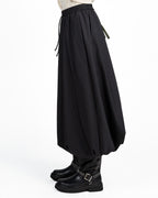 Gonna Midi a Palloncino con Elastico e Coulisse nera - Weekend Max Mara
