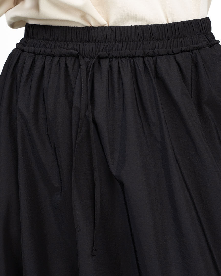 Gonna Midi a Palloncino con Elastico e Coulisse nera - Weekend Max Mara