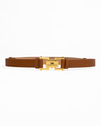 Cintura Sottile Elisabetta Franchi in Pelle Martellata