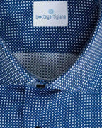 Camicia Sartoriale Bottegartigiana in Fantasia Micro-Geometrica