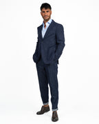 Giacca Blazer Sartoriale Slim Fit in Blu Navy - Berti Mode Collection
