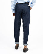 Pantaloni in Denim Sartoriale con Pinces - Roy Roger's