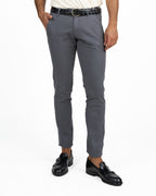 Pantaloni Chino Slim Fit in Cotone Elasticizzato antracite - Roy Roger's