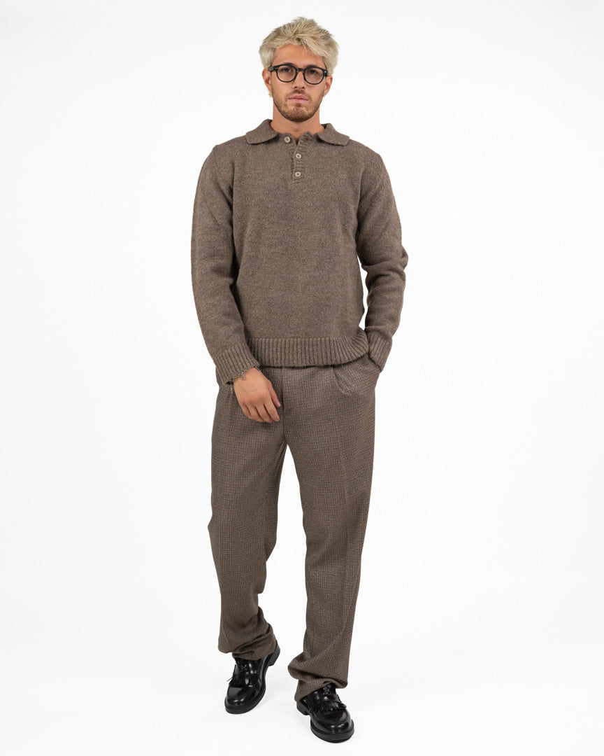 Pantaloni Sartoriali  Toni Marrone e Beige - Berti Mode Collection