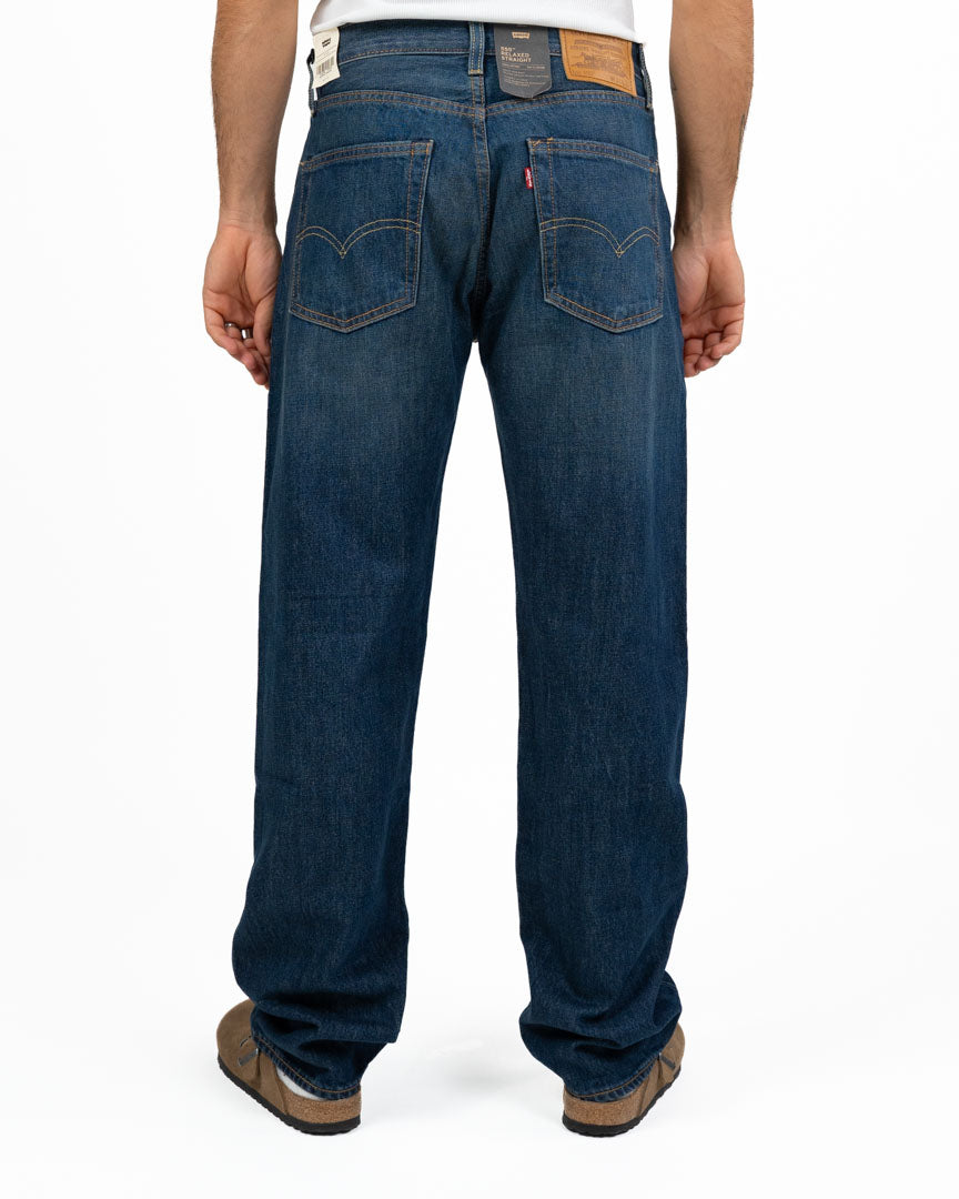 Jeans 555 Relaxed Straight Lavaggio Blu Medio Vintage - Levi's