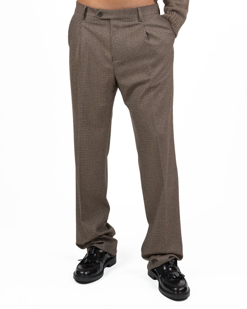 Pantaloni Sartoriali  Toni Marrone e Beige - Berti Mode Collection