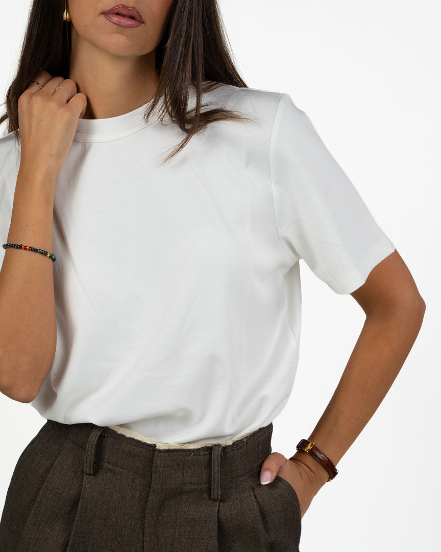 T-shirt Bianca Girocollo - Eleh