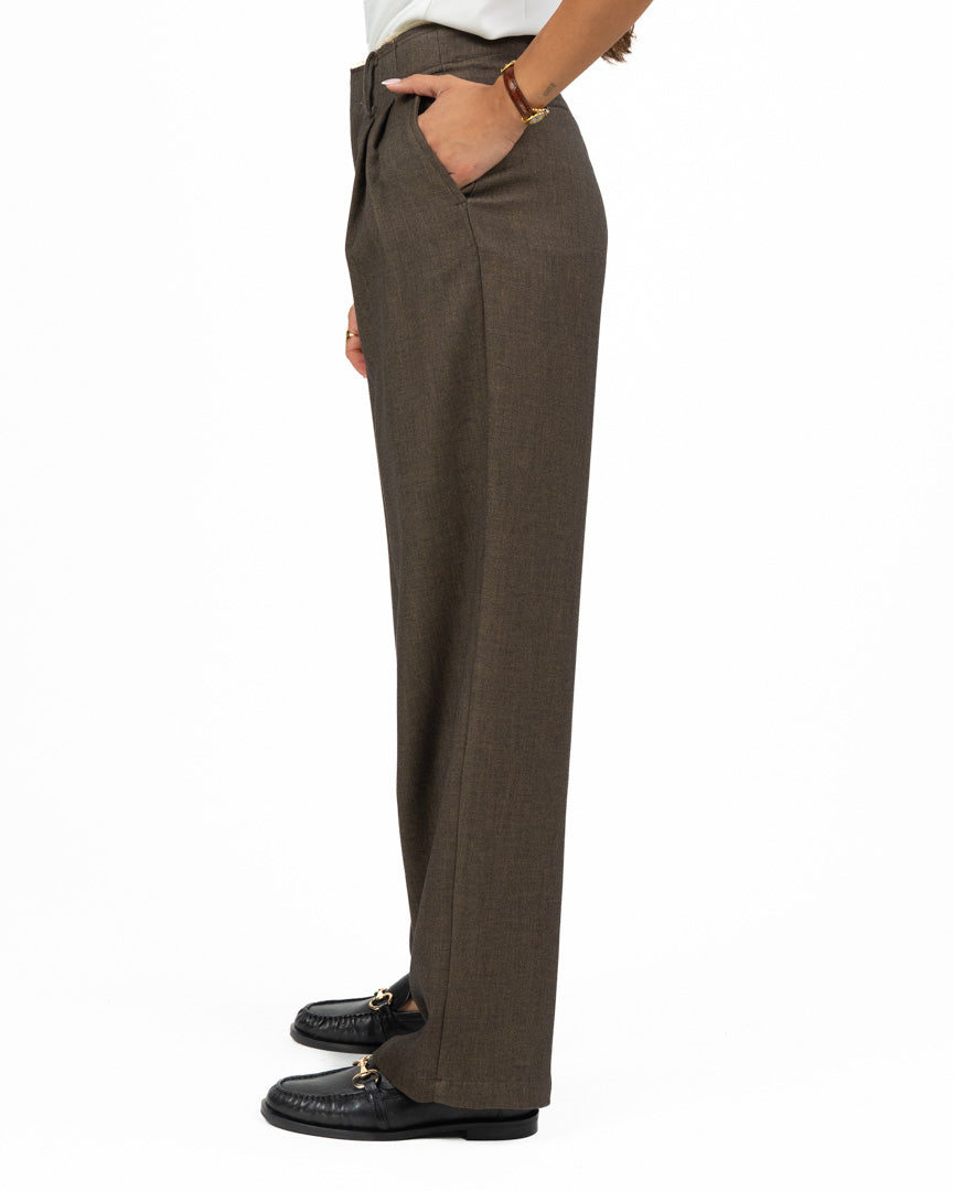 Pantalone Sartoriale a Gamba Larga con Pinces - Eleh
