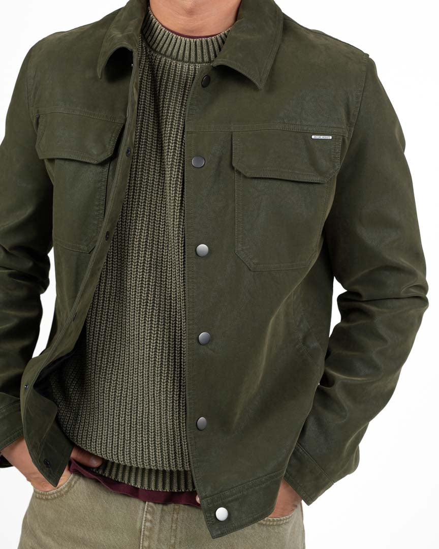 Overshirt Verde Salvia / Militare – Antony Morato