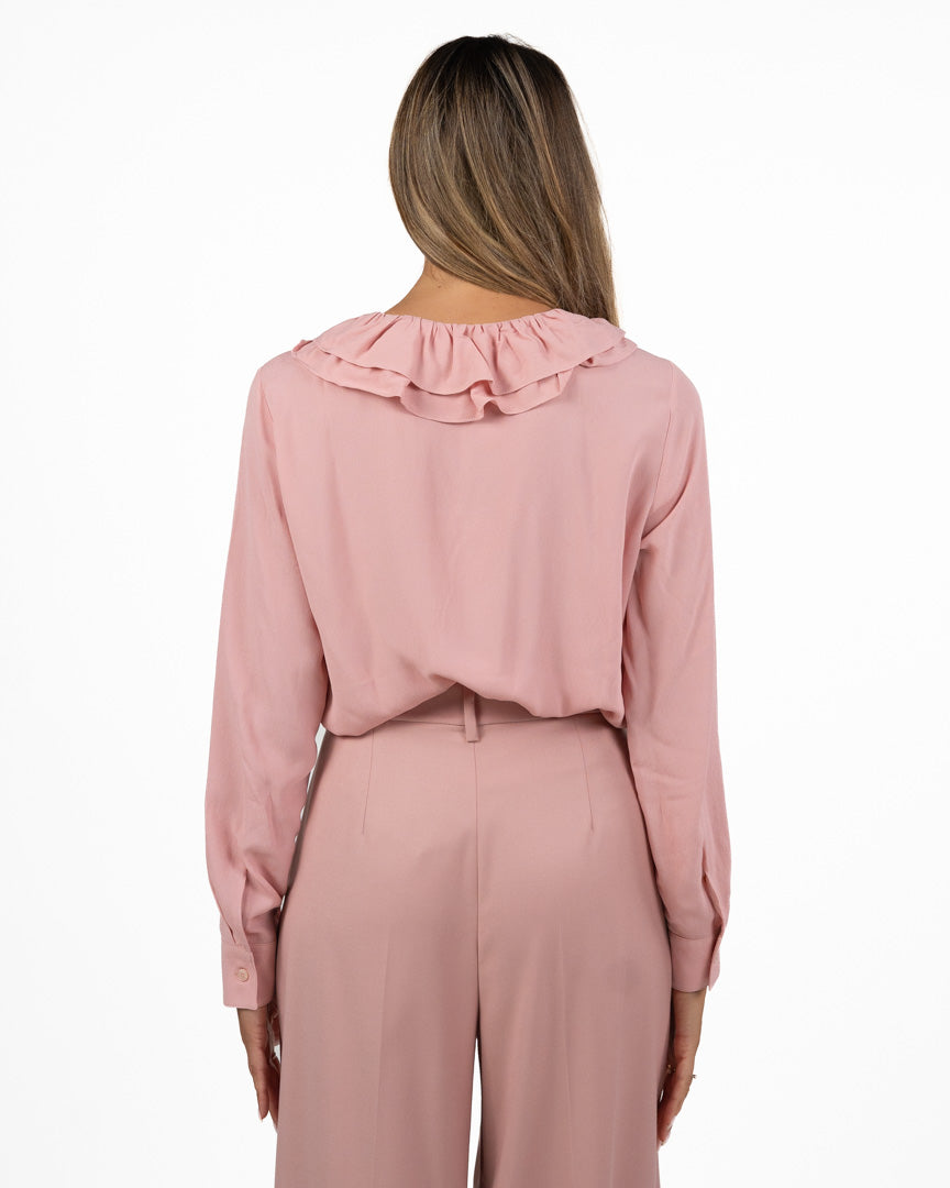 Blusa con Volant e Scollo a V - Emme Marella