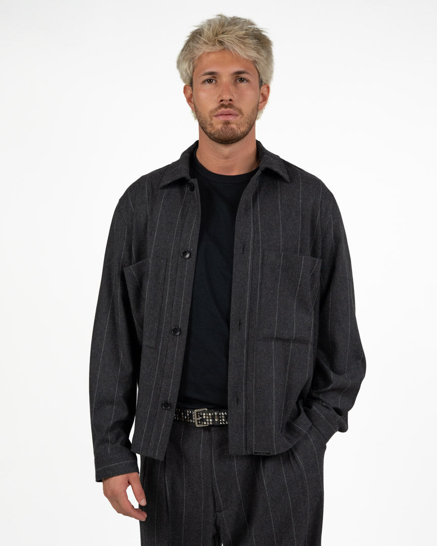Overshort da Uomo Galles / Gessata – Grigio Antracite - I'M Brian