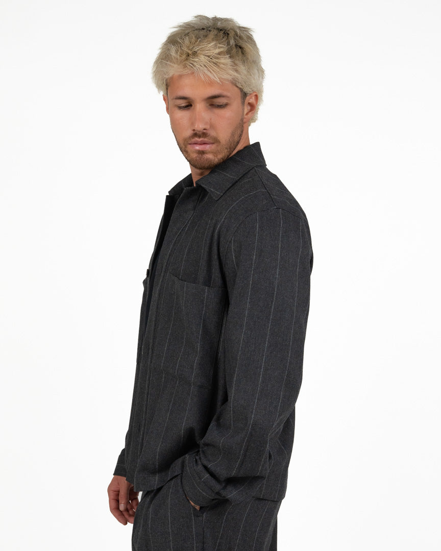 Overshort da Uomo Galles / Gessata – Grigio Antracite - I'M Brian
