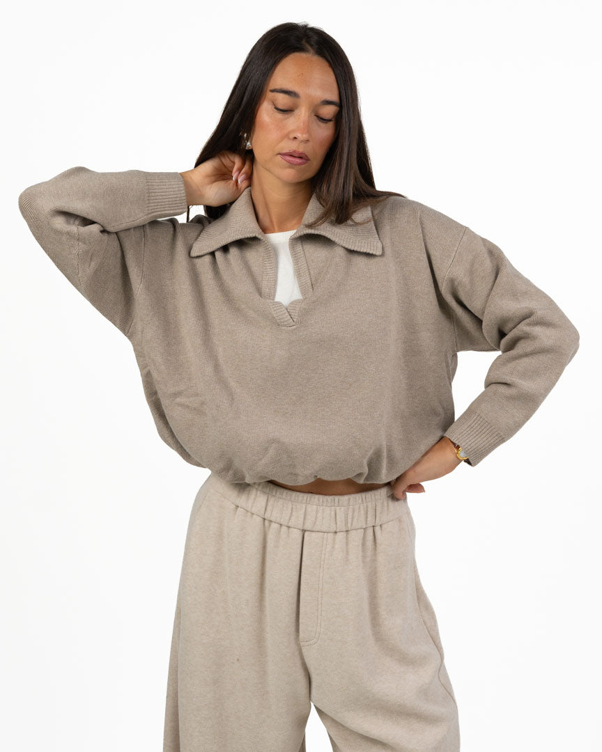 Maglia Combinata con Colletto Polo - Eleh