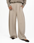 Pantalone Jogging Wide-Leg in Maglia - Eleh