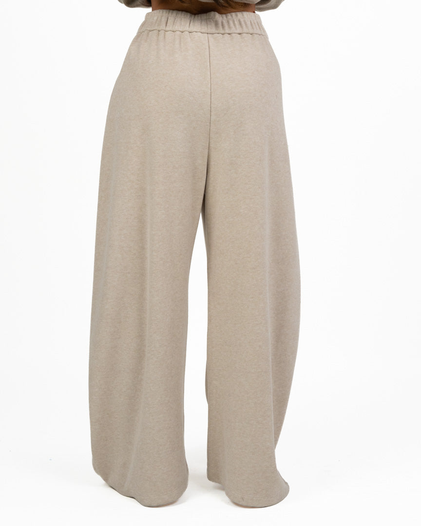 Pantalone Jogging Wide-Leg in Maglia - Eleh