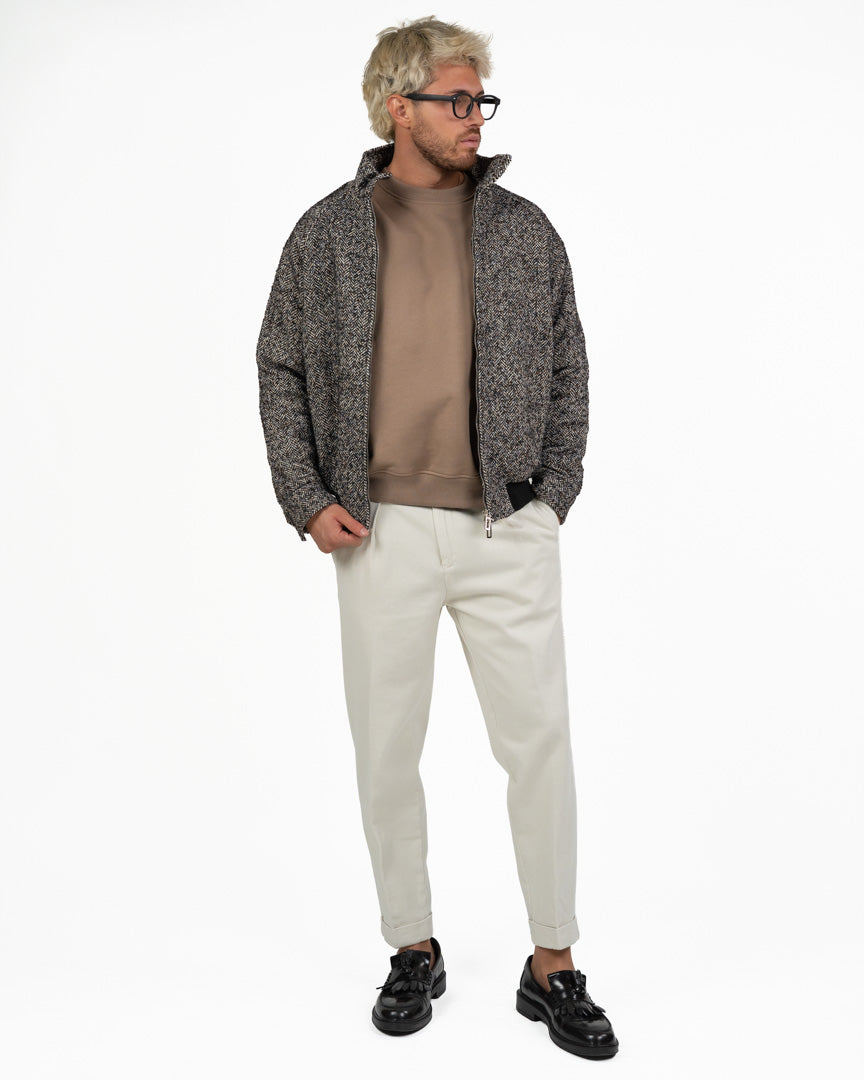 Giubbino Bomber in Lana Spigata - I'M Brian