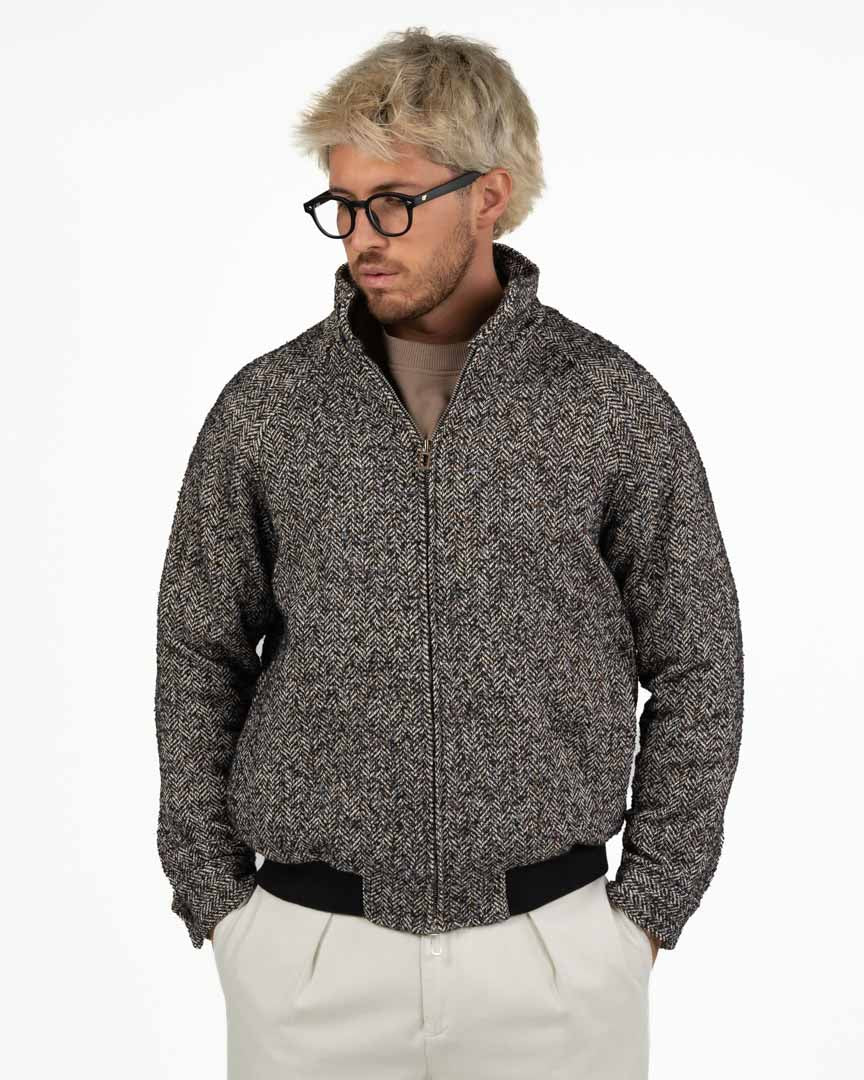 Giubbino Bomber in Lana Spigata - I'M Brian