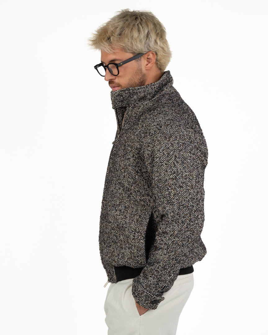 Giubbino Bomber in Lana Spigata - I'M Brian