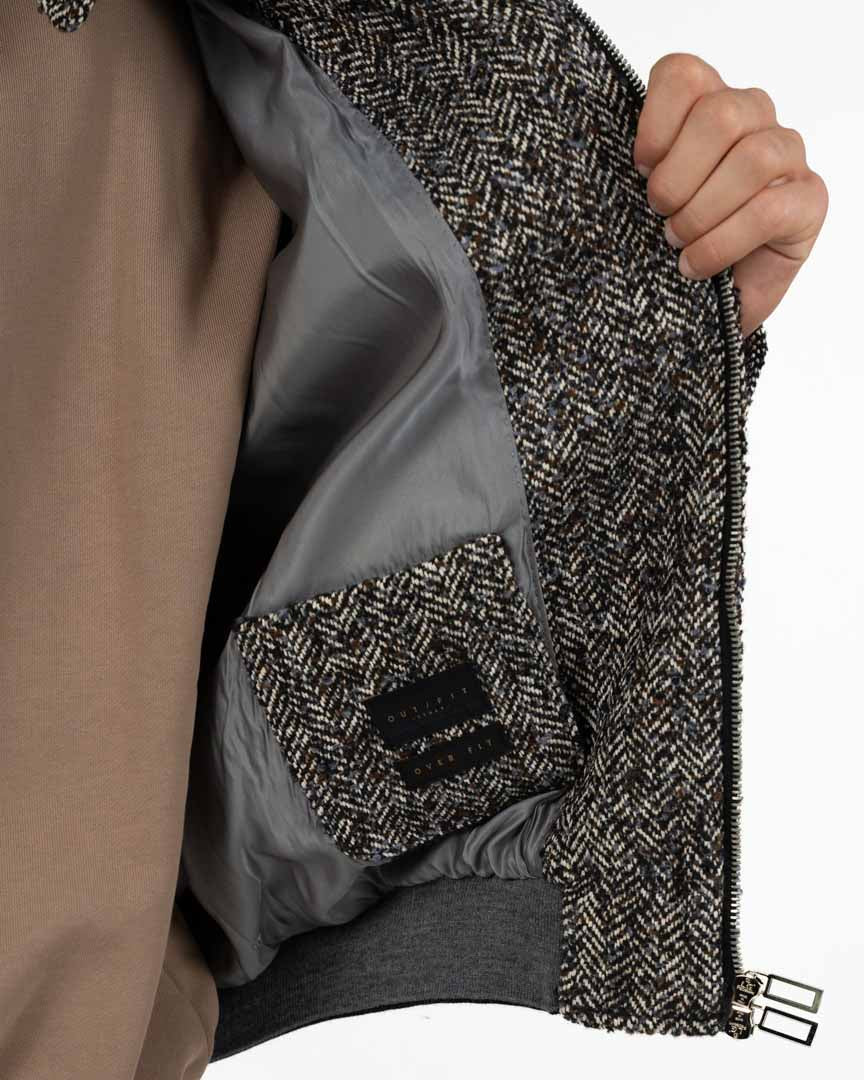 Giubbino Bomber in Lana Spigata - I'M Brian