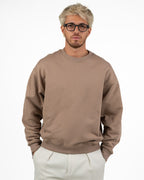 Felpa Girocollo Oversize – Beige - I'M Brian