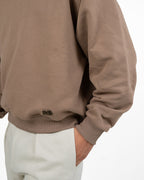 Felpa Girocollo Oversize – Beige - I'M Brian