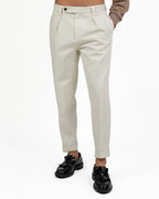 Pantalone Sartoriale con Pinces – Panna - Out Fit