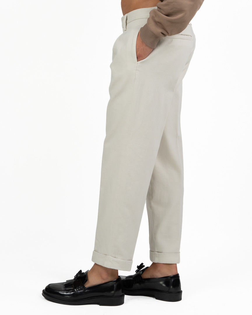 Pantalone Sartoriale con Pinces – Panna - Out Fit