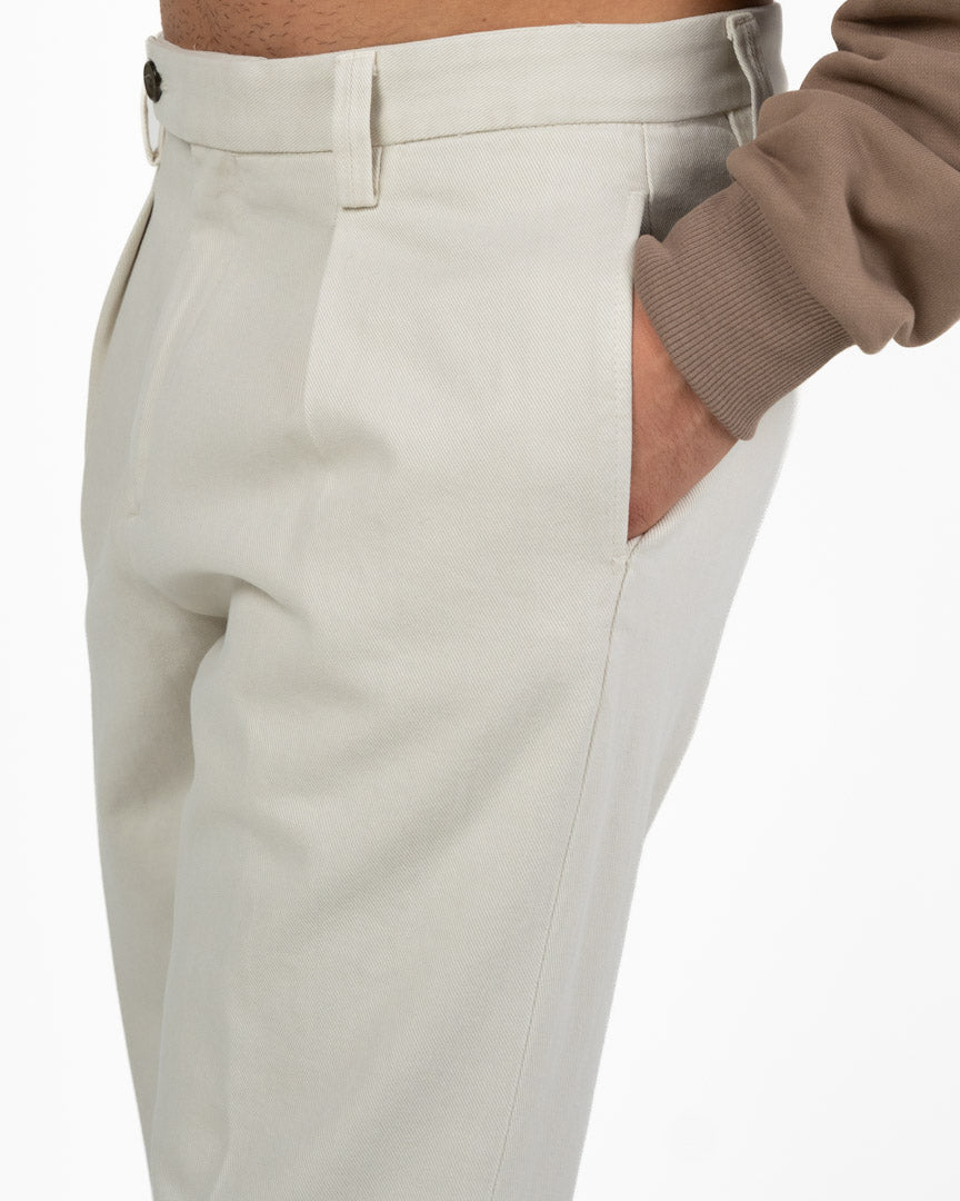 Pantalone Sartoriale con Pinces – Panna - Out Fit