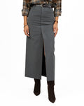 Gonna Longuette Sartoriale con Spacco - Eleh