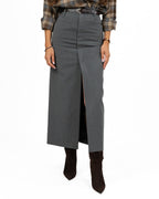 Gonna Longuette Sartoriale con Spacco - Eleh