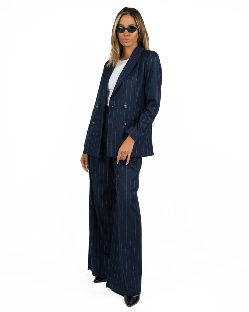 Blazer Doppio Petto Gessato - Emme Marella