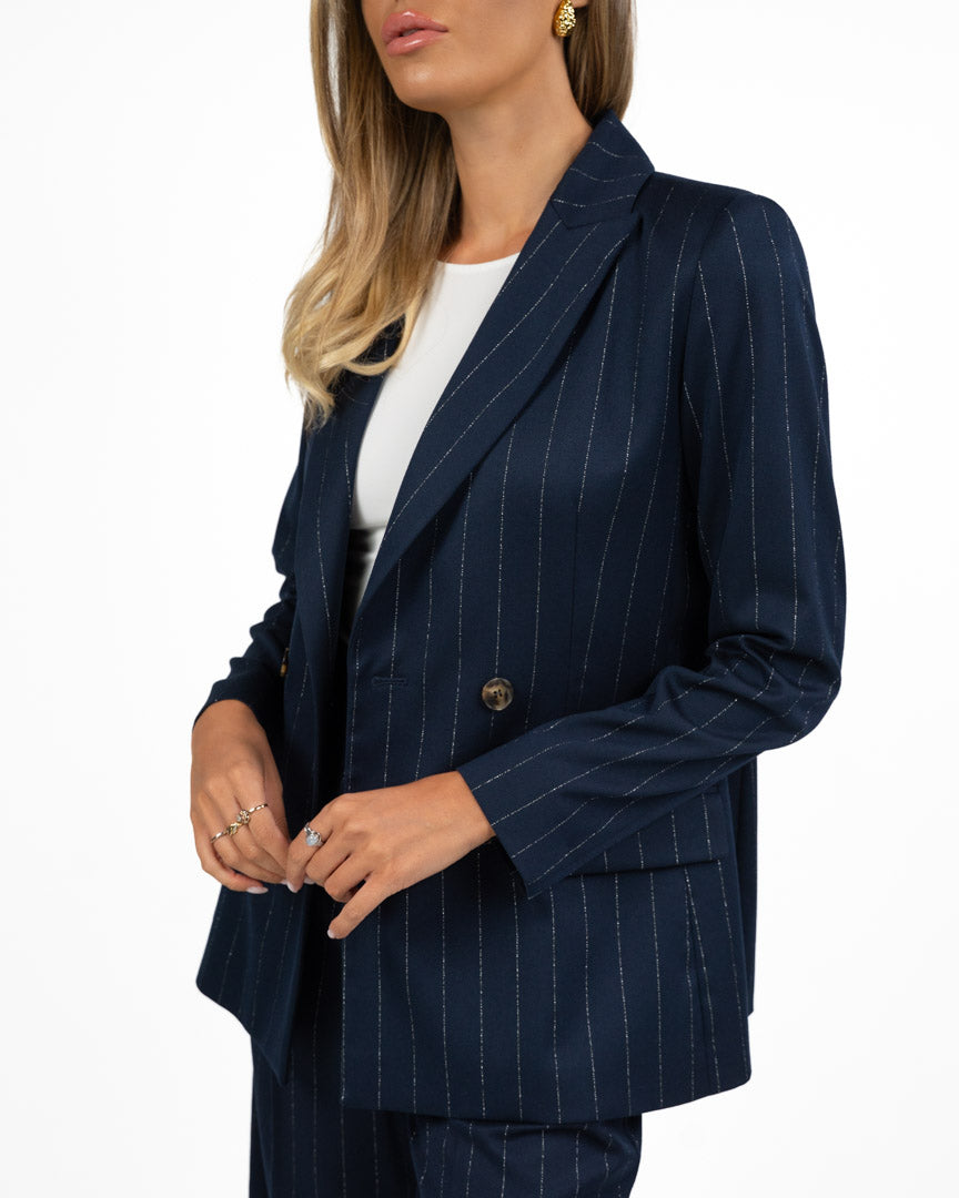 Blazer Doppio Petto Gessato - Emme Marella