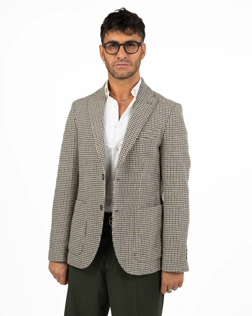 Giacca Sartoriale in Lana a Quadretti - Berti Mode Collection