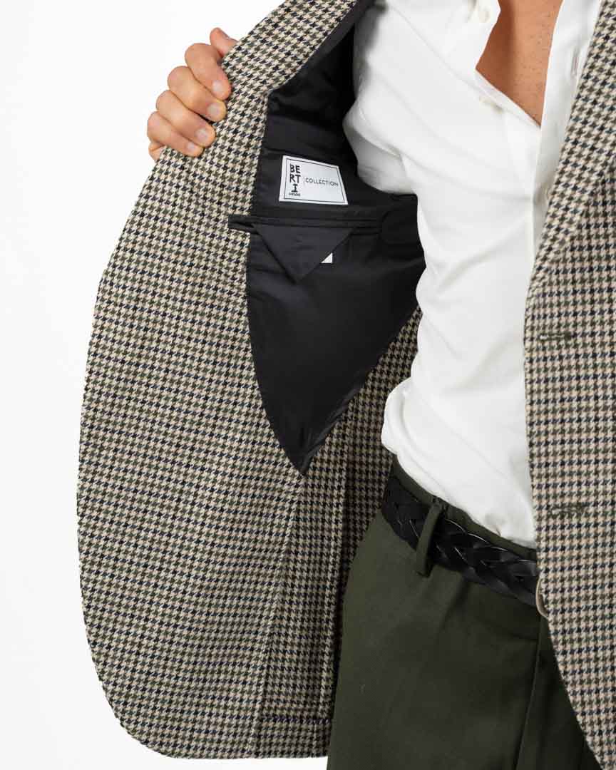 Giacca Sartoriale in Lana a Quadretti - Berti Mode Collection