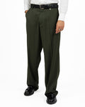 Pantaloni Eleganti Wide-Leg Verde Bottiglia - I'M Brian