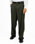 Pantaloni Eleganti Wide-Leg Verde Bottiglia - I'M Brian