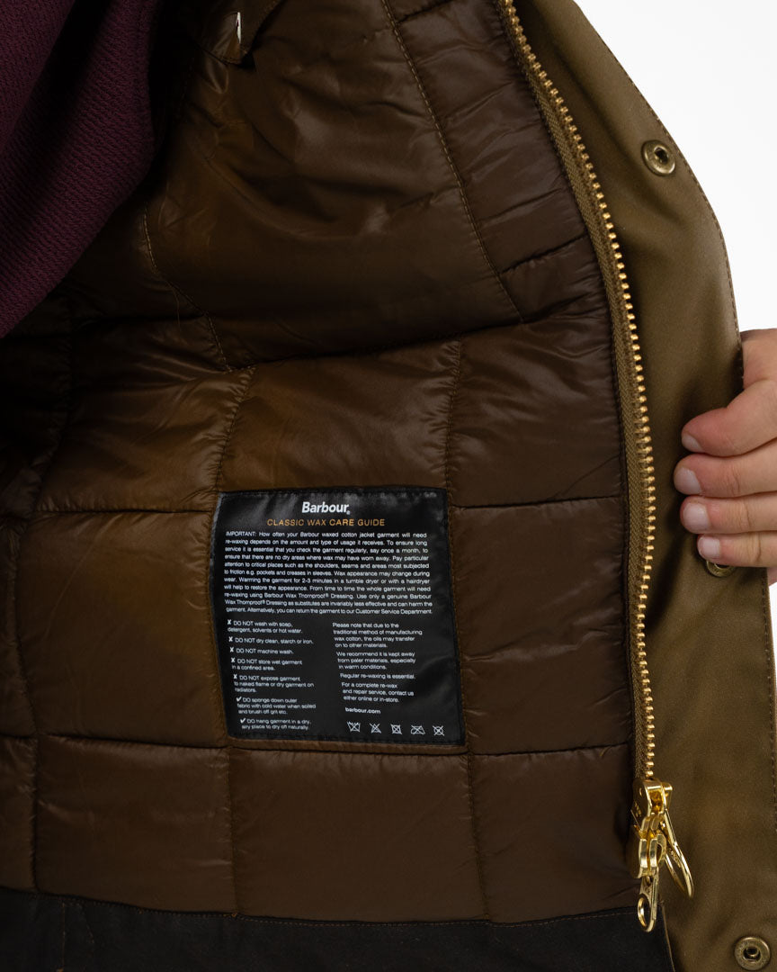Giacca Barbour Cerata Steve McQueen™ – Verde Salvia / Oliva