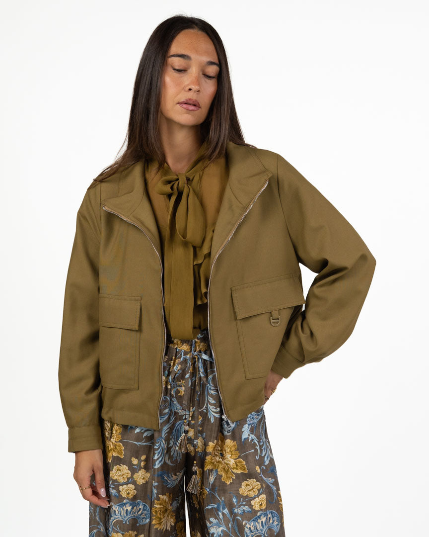 Giacca Corta Utility con Zip - Marella