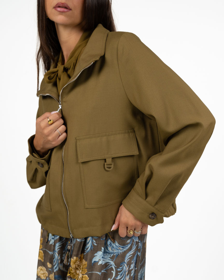 Giacca Corta Utility con Zip - Marella